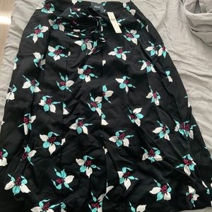 Anthropologie Maeve Floral Twill Skirt Size 8 NWT